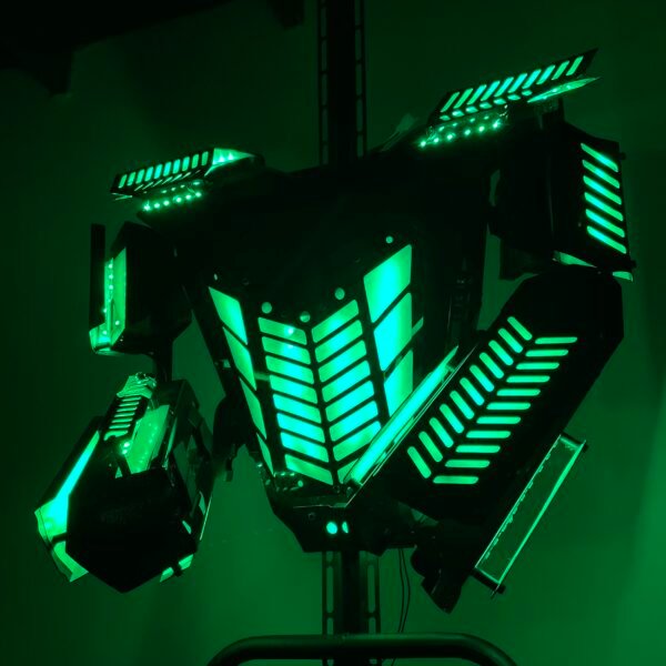 Traje robot led pechera
